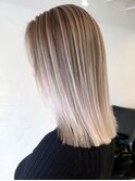 バレイヤージュストレート_チェリーブラウンフェミニン_ba369942