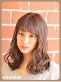 ゆるっとパーマの軽めミディアム♪【mu-kichi三鷹】
