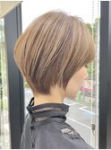 30代40代大人女性/前髪なしショートボブ/ショートヘア/髪質改善
