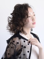 ロアー ヘアー マックイーン 流山おおたかの森店(RAWR hair McQueen) 【RAWR】カーリーパーマ_大人ボブ_ウエットスタイル