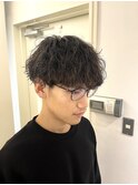 波巻きパーマ