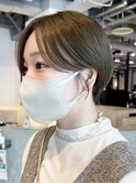ナチュラルショート_ピンクベージュインナーグレージュ_ba463411