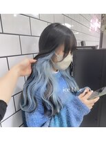 ギミックパシャ(GIMMICK pasha)&nbsp;インナーカラーでかわいい水色カラー