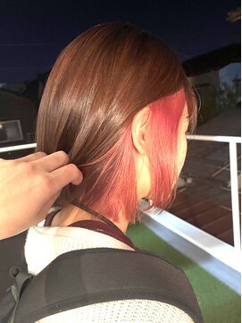 アフターニュース 新潟(afternews) ネオンピンク／インナーカラー/ケアブリーチ/駅前/駅南口