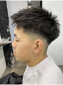□ビジネス＃黒髪#ベリーショート#短髪#ソフトモヒカン