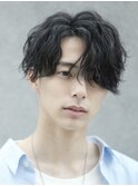 メンズカット/ラウンドマッシュ/波巻きパーマ/名古屋駅/栄駅