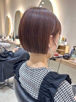 ヒビヲ(HIBIO) ショートボブタッセルボブ切りっぱなしボブハイトーンカラー韓国