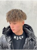 パイルツイスト×ホワイトハイライト
