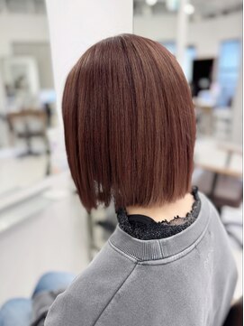 ハピネス 梅田茶屋町店(HAPPINESS) 韓国カラー ダブルカラー ミルクティーブラウン