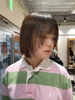 アドア 横浜(ADORE)&nbsp;【ADORE横浜】切りっぱなしボブ×顔まわりレイヤー