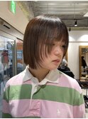 【ADORE横浜】切りっぱなしボブ×顔まわりレイヤー