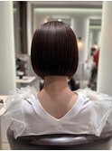 ぷつっと／ミニボブ／艶髪／縮毛矯正