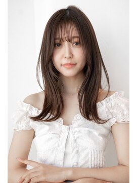 エースハバナ 渋谷(1 HAVANA) ミディアムレイヤー/20代30代大人かわいい/オリーブグレージュ