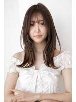 エースハバナ 渋谷(1 HAVANA) ミディアムレイヤー/20代30代大人かわいい/オリーブグレージュ