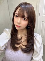 ヌイ 横浜(nui) ぱっつんバング 顔周りレイヤー