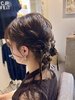 グッドライフヘアー(GOOD LIFE hair)&nbsp;『お呼ばれヘア×リボンツインアレンジ』