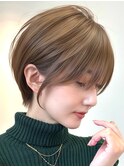 アイスグレージュ静岡ショートボブブリーチなしマッシュショート