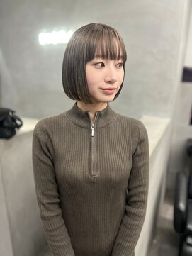 ジオラマ(DIORAMA) グレージュ / ダブルカラー / ボブ / ベージュ