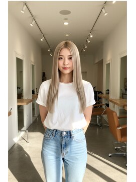 フュージョンファイブ(FUSION5) レイヤーロングベージュ20代30代40代くびれエクステ韓国ヘア