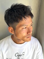 メンズココ 清澄白河店(MENS COCO) 短髪ビジネスショートアップバングツーブロック刈り上げ