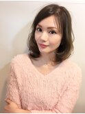 大人可愛いミディアムスタイル