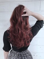 ムウ 難波(MOU)&nbsp;ハッシュカットフルバング似合わせカットレッドブラウン20代30代