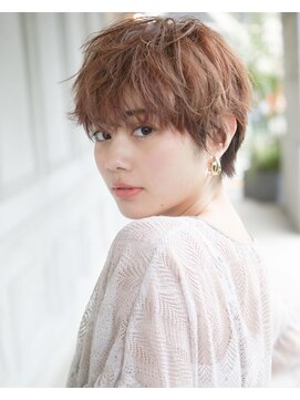 サロンドミルク 原宿(salon de MiLK) ボーイッシュショート×アッシュブラウン
