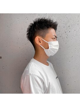 アイリーヘアデザイン(IRIE HAIR DESIGN) 【IRIE HAIR赤坂】ワイルドアップバング×フェードスタイル