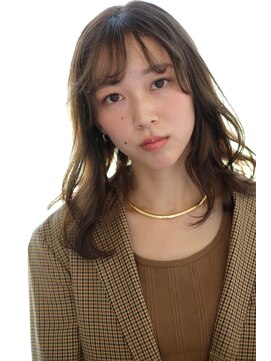 スリー スタンド(THREE STAND) 20代30代40代大人かわいいゆるふわ愛され髪＊カーキベージュ