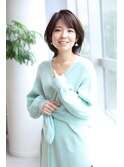 外ハネショートボブ