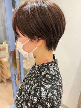 メルト 吉祥寺(melt) 大人可愛い大人マッシュショート 小顔 丸み透明感ベージュカラー