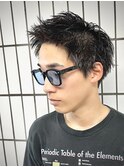 スパイキーショートツイストスパイラルパーマスペインカール