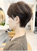 絶壁解消40代50代60代　くびれ　ひし形　ナチュラルショート