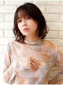 シースルーバング×ナチュラルブラウン