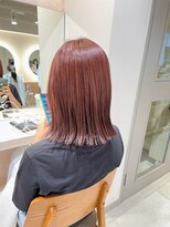 キャンバス バイ ネオリーブ 横浜西口(Canvas by neo.)&nbsp;切りっぱなしロブ チェリーピンク ダブルカラーsn