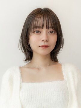 イオ 本厚木(io) 韓国レイヤー外ハネボブ美髪質改善ナチュラルカラー卵型小顔