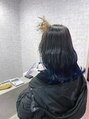 アグ ヘアー フェイム ららパーク天童店(Agu hair fame) 裾カラー（青）