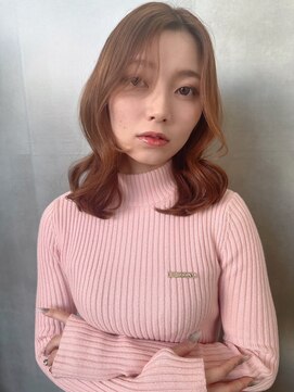 イーストハムアール(EAST HAM r) ミディアムレイヤー/レッドブラウン