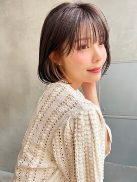 マイルス(MILES) 【MILES】インナーカラーピンクxコンパクトボブ