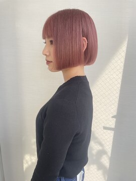 ガリカ 大名(Gallica) 【恒吉佐央理】Wケアブリーチカラーで作る透明感ピンクベージュ