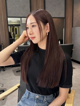 ラボヌールヘアーリアン 川越店(La Bonheur hair Lien) ワインレッドカラー×プレミアムリケラトリートメント