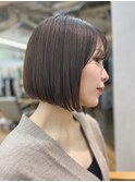 似合わせカット 前下がりボブ 前髪 メルティーカラー 銀座