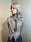 シルバー/ハイトーン/くびれヘア/20代、30代
