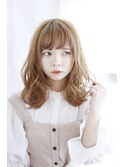 くすみベージュ/ライトベージュ/ゆる巻き[横浜]