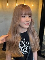 エンター 天神店(ENTER)&nbsp;透明感/ミルクティーベージュ/顔まわりレイヤー/ENTER 天神店