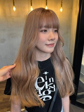 エンター 天神店(ENTER) 透明感/ミルクティーベージュ/顔まわりレイヤー/ENTER 天神店