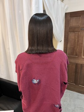 スイート ヘアデザイン(Suite HAIR DESIGN) 外はねボブ×髪質改善ストレート【Ryoka 髪質改善】