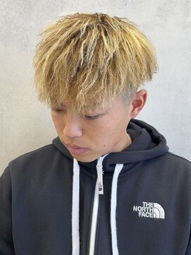 ルースト 西院店(ROOST) パイルツイスト×金メッシュ