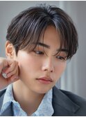 韓国フェザーパーマニュアンスパーマセンターパートショート