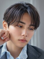 オーシャントーキョー サニー 原宿(OCEAN TOKYO Sunny)&nbsp;ラウンドマッシュフェザーパーマニュアンスパーマセンターパート